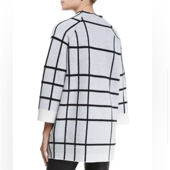 Brand New Rag & Bone Mallori Wool Grid-Print Tunic, Ivory size XS - Picture 2 of 5